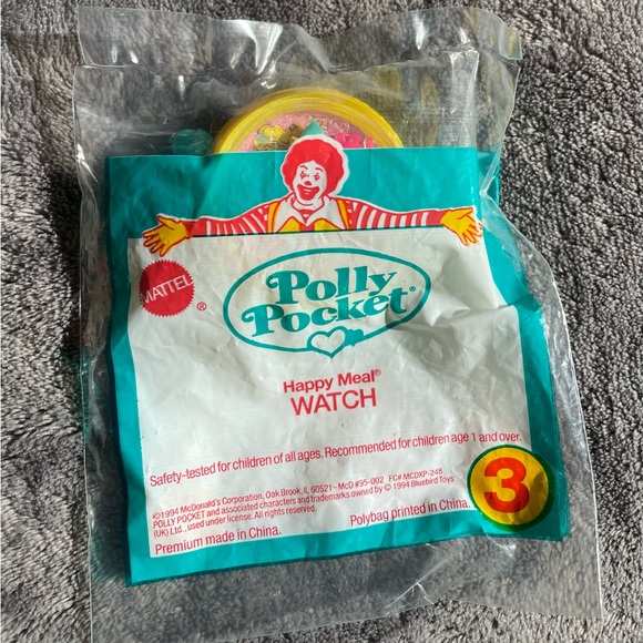 McDonald's Happy Meal Toy " POLLY POCKET WATCH" 1994 Original package. - Picture 4 of 5